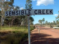 Sensible Creek near Charters Towers, where the skeleton of Robin Hoinville-Bartram, 18, was found shot in the head in 1972.