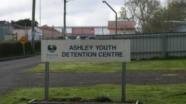 Ashley Youth Detention Centre sign.