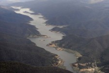 The Thomson Dam, Melbourne's largest reservoir, is about 56 per cent full.