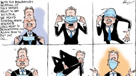Mark Knight cartoon: Health Minister Greg Hunt wearing a face mask |  KidsNews
